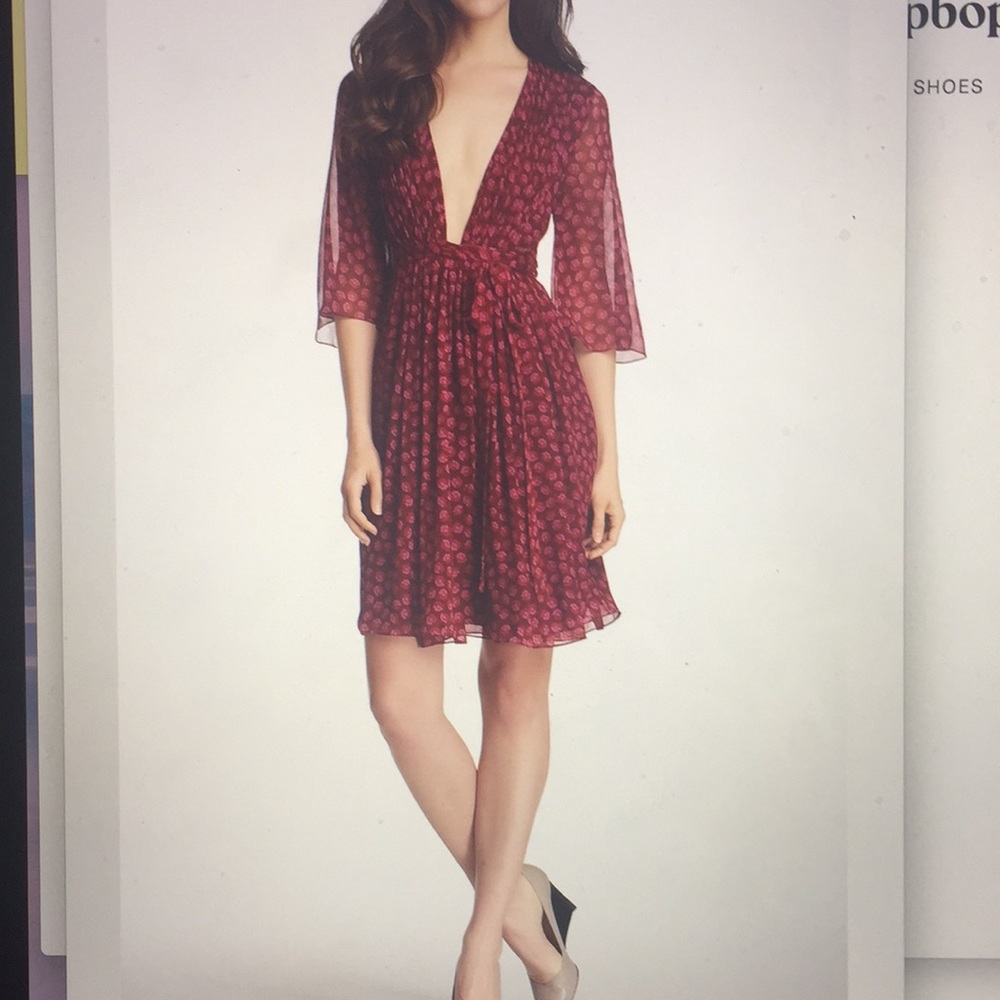 DVF Wrap Dress in Ballet Rose